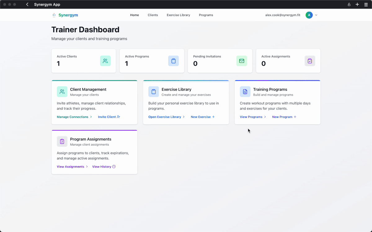 Program creation and assignment